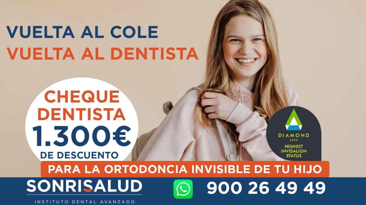 Solicita el Cheque Dentista, valorado en más de mil euros para la Ortodoncia Invisible